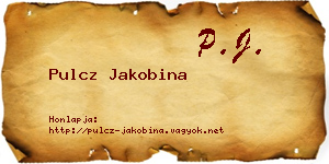 Pulcz Jakobina névjegykártya